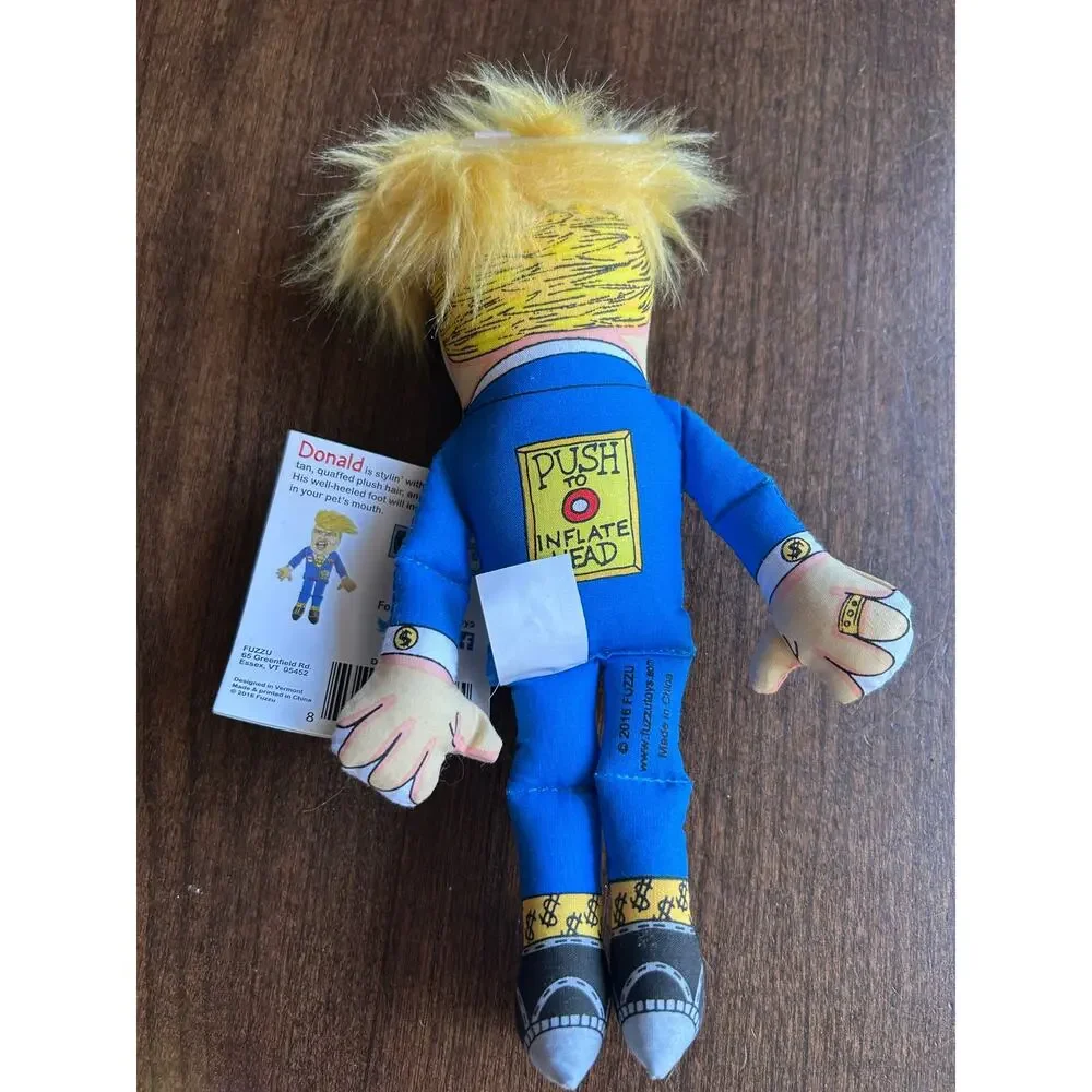 New Fuzzu Donald Trump Political Parody Small Cat Toy